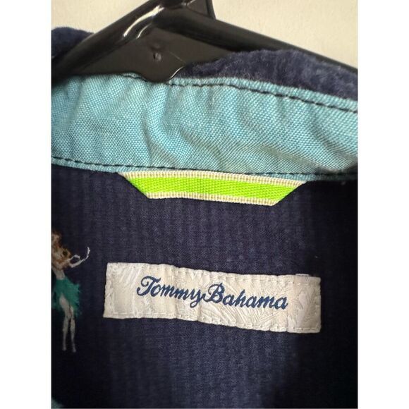 Tommy Bahama men’s hula cotton button Hawaiian party shirt sz M islander resort - Picture 4 of 6